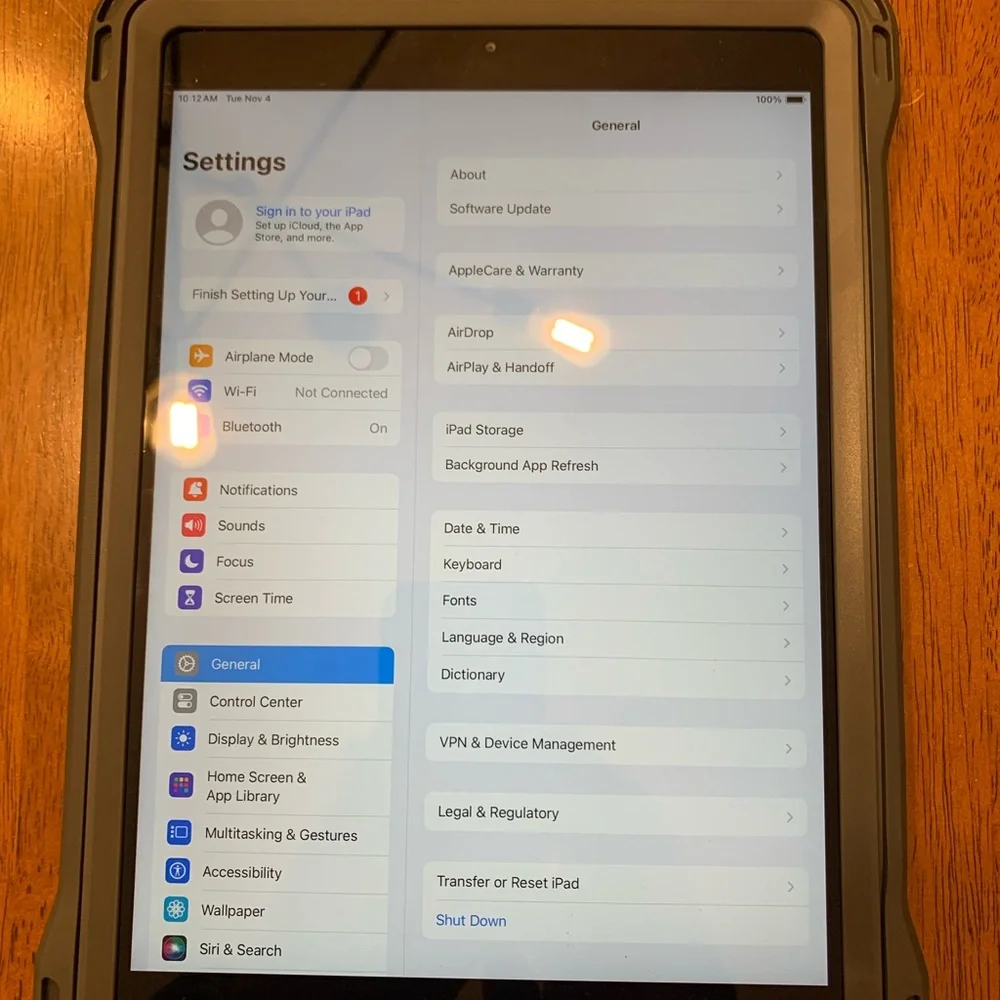 Apple iPad 7th Generation 10.2” with Gray Protective Case